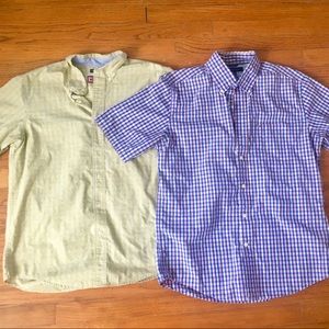 LIKE NEW Set of 2 Men’s Short Sleeve Button Downs